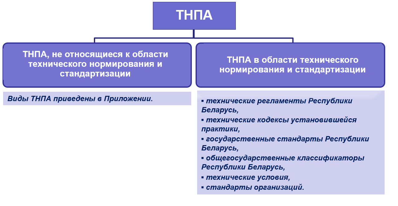 Рисунок 1 – Структура видов ТНПА